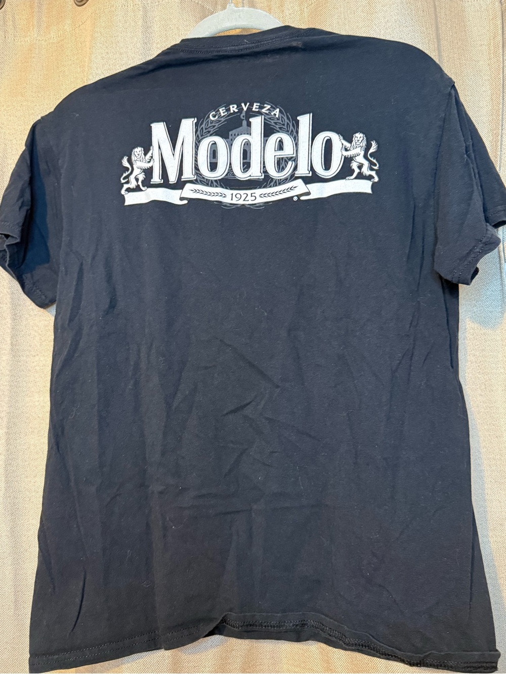 Modelo Men's Black Logo T-Shirt - Picture 3 of 3